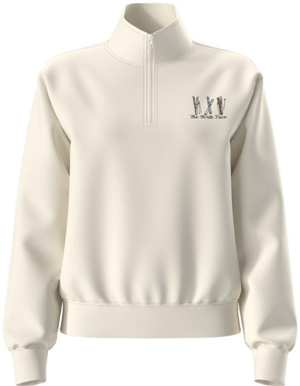 Ski Embro Graphic Quarter Zip - Womens - white dune 1