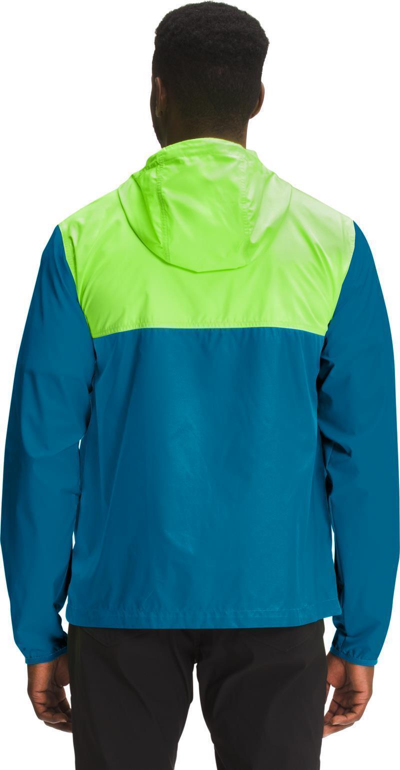 Sleeve Graphic Cyclone Hoodie - Mens - Safety Green / Banff Blue 2