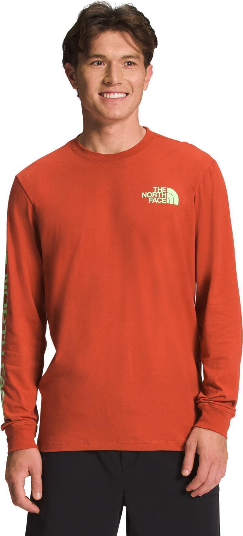 Sleeve Hit Graphic LS Tee - Mens - Rusted Bronze / Lime Cream 1
