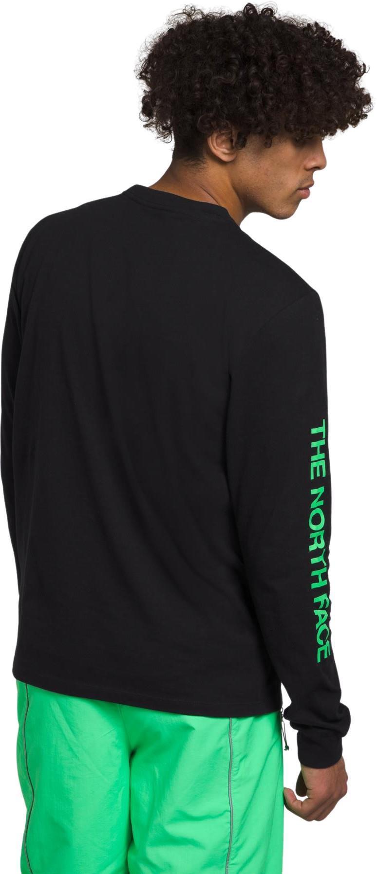 Sleeve Hit Graphic LS Tee - Mens - TNF Black / Chlorophyll Green 2