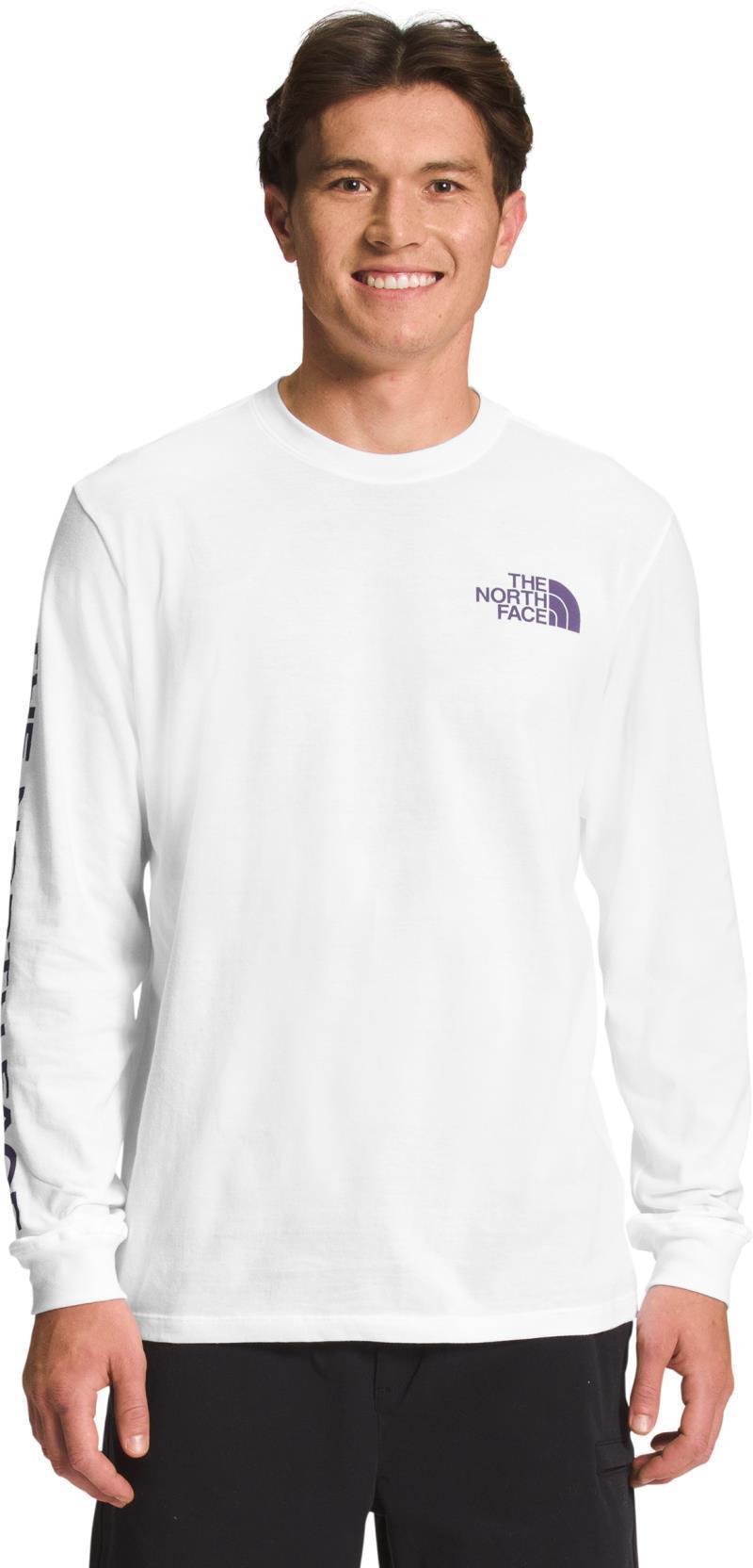 Sleeve Hit Graphic LS Tee - Mens - TNF White / Lunar Slate 1