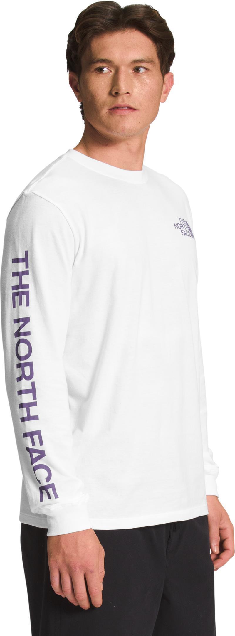 Sleeve Hit Graphic LS Tee - Mens - TNF White / Lunar Slate 2