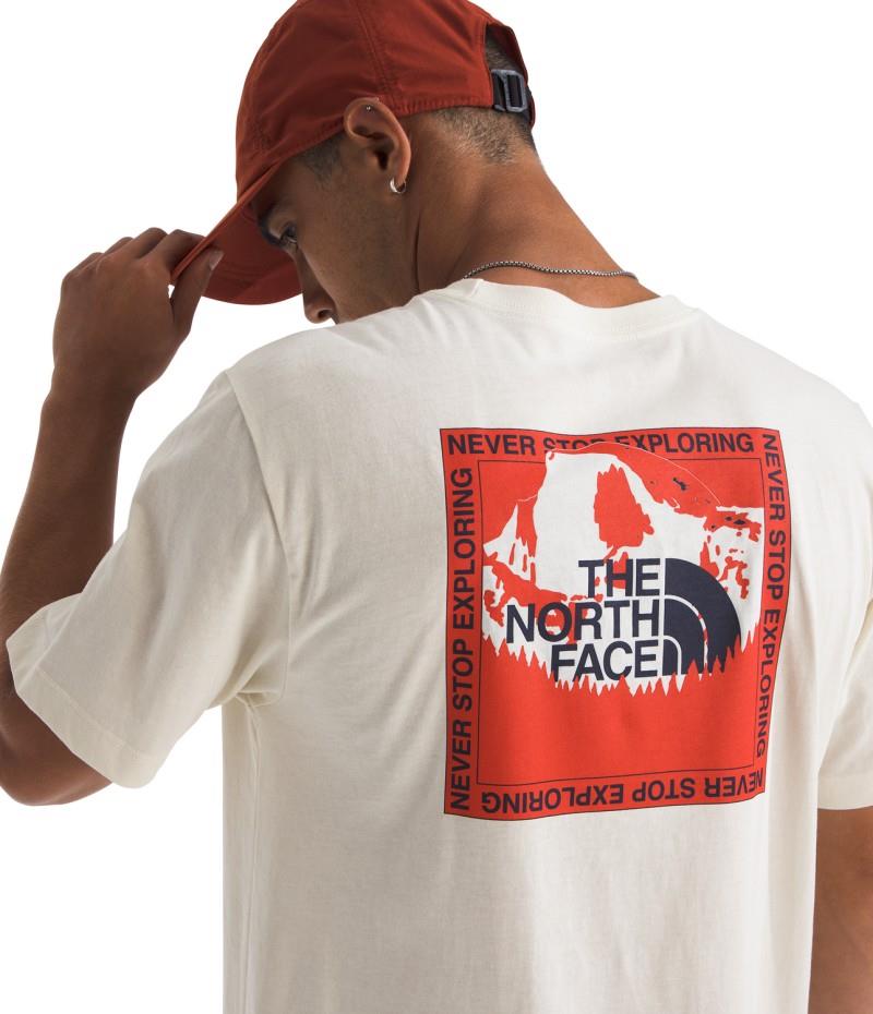 Stay Exploring SS Tee - Mens - white dune 1