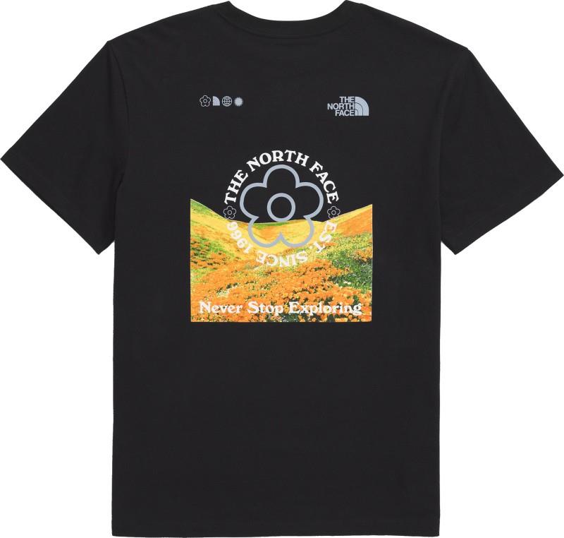 Strange Colorful World Flower Field Graphic SS Tee - Womens - tnf black 1