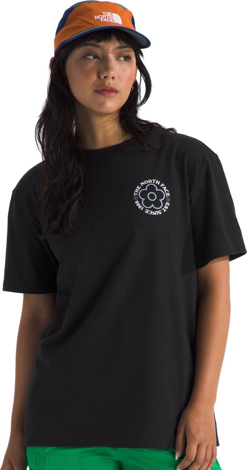 Strange Colorful World Flower Field Graphic SS Tee - Womens - tnf black 1