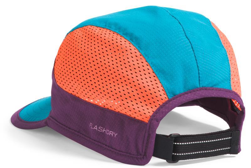 Summer LT Run Hat - Sapphire Slate / Black Currant Purple / Vivid Flam 2