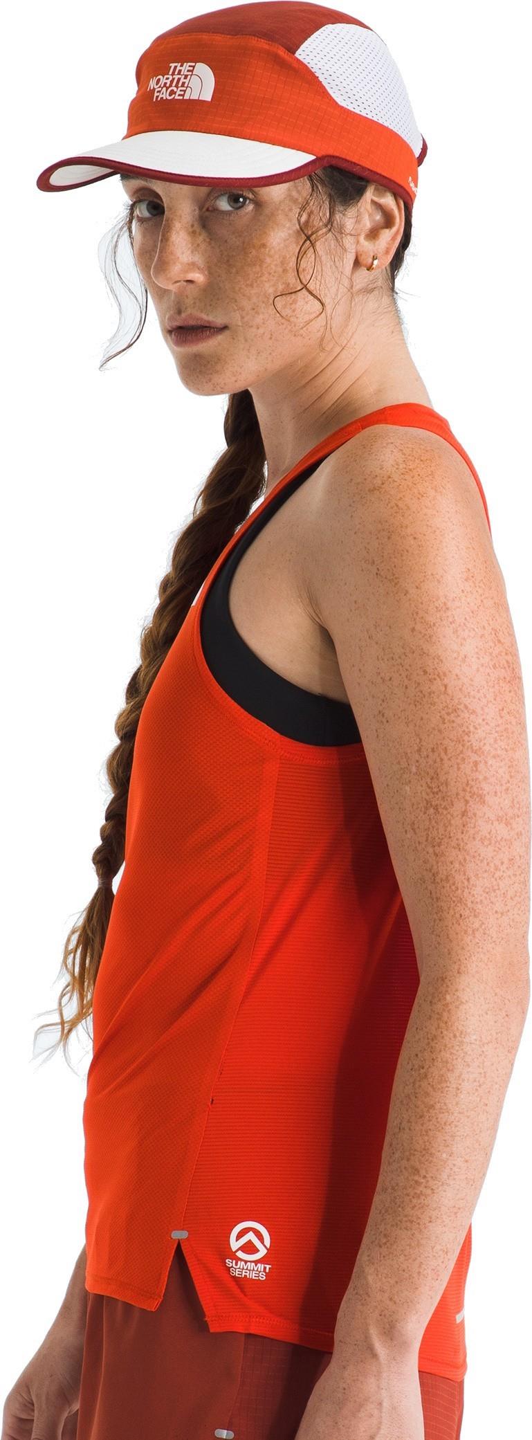 Summit High Trail Tank - Womens - lava red 1