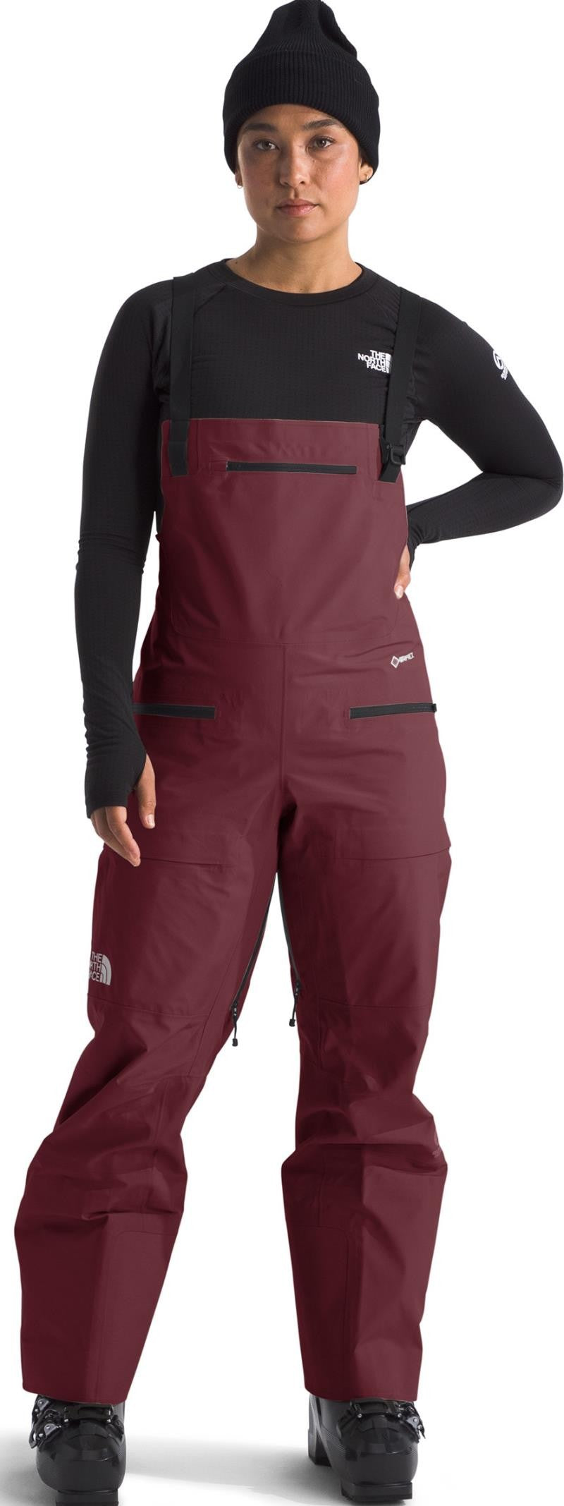 Summit Verbier GTX Bibs, Long - Womens - alpine plum 1
