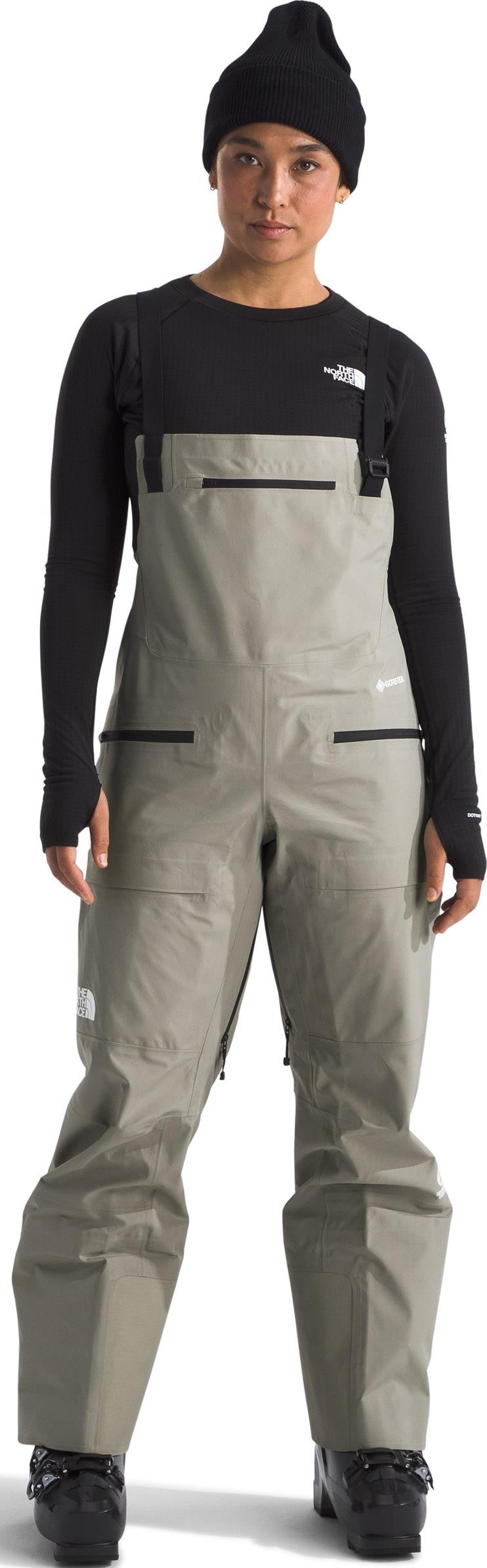 Summit Verbier GTX Bibs, Long - Womens - clay grey 1