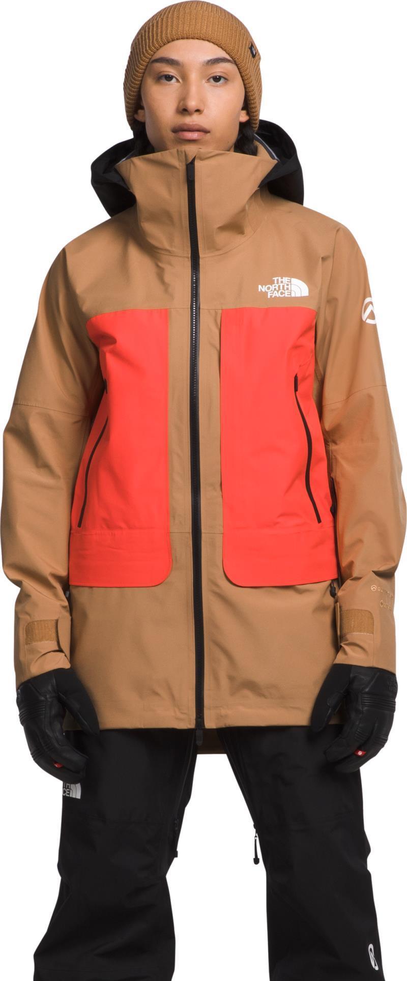Summit Verbier GTX Jacket - Womens - Radiant Orange / Almond Butter 3