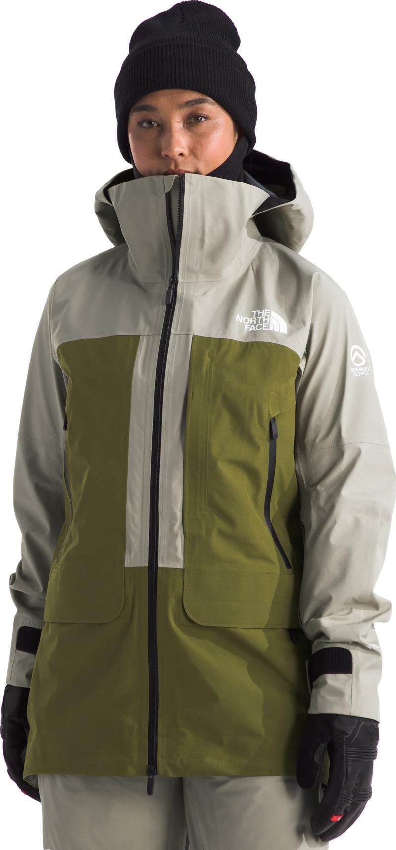 Summit Verbier GTX Jacket - Womens - clay grey / forest olive 1