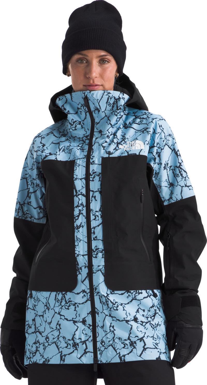 Summit Verbier GTX Jacket - Womens - cornflower glacial fracture print 1