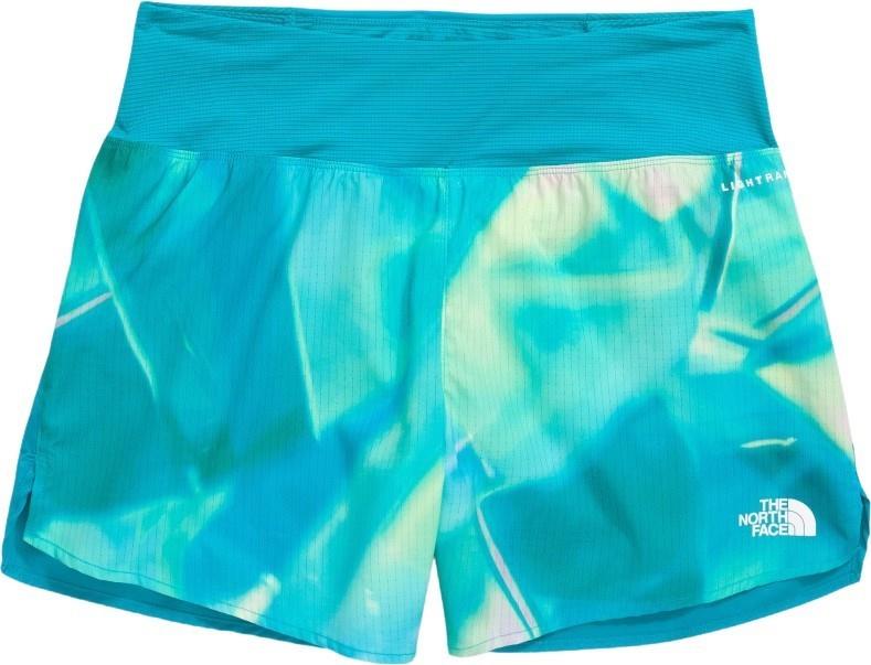 Sunriser Shorts, 5" Inseam - Womens - galactic blue prisms print 1
