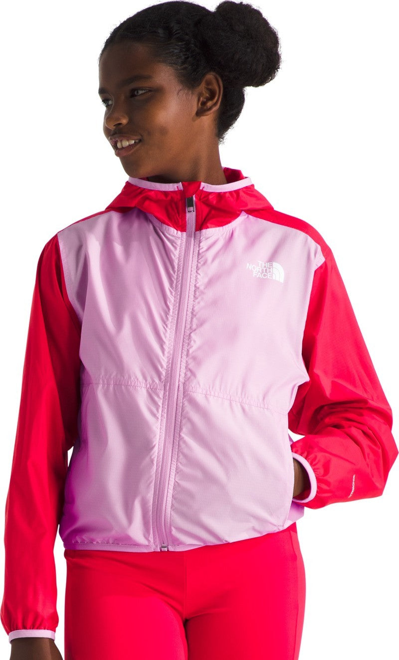 TNF Cyclone Wind Jacket - Girls - cyber pink 1