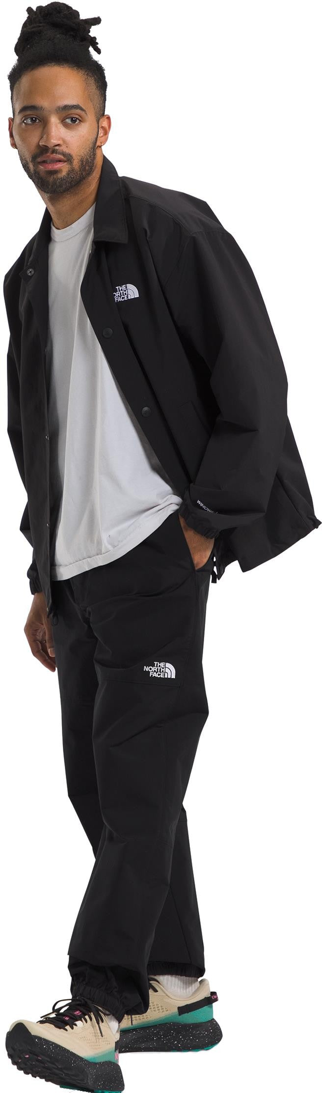 TNF Easy Wind Pants, Reg - Mens - tnf black 1