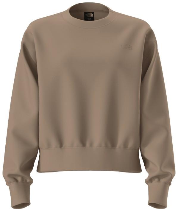 TNF Essential Simple Dome Boxy Oversize Crew - Womens - silt brown 1