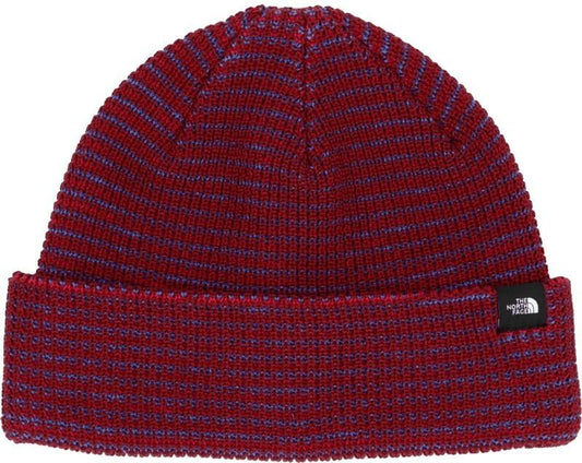 TNF Fisherman Beanie - burgundy crush multi 1