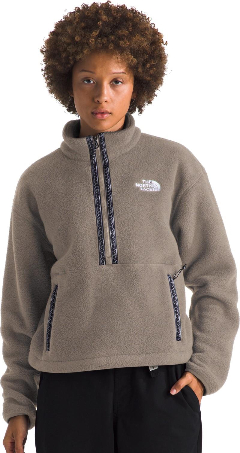 TNF Fleeski 1/4 Zip Pullover - Womens - mocha brown 1