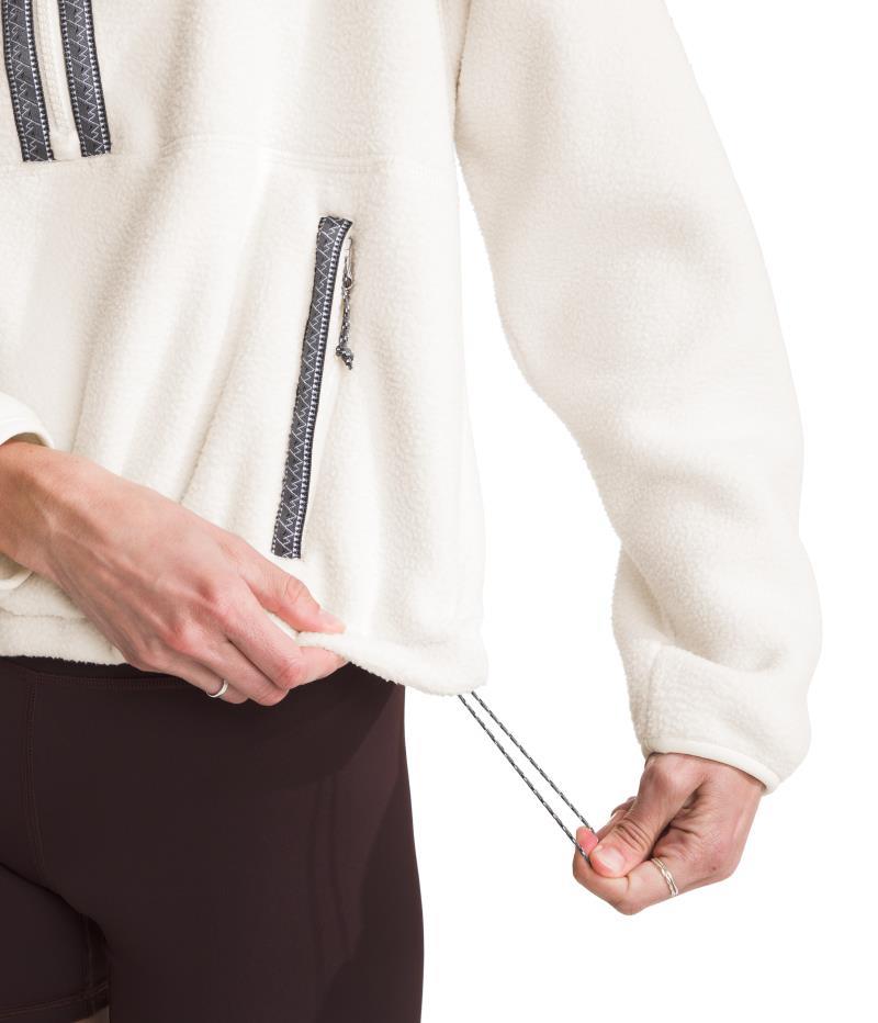 TNF Fleeski 1/4 Zip Pullover - Womens - white dune 1