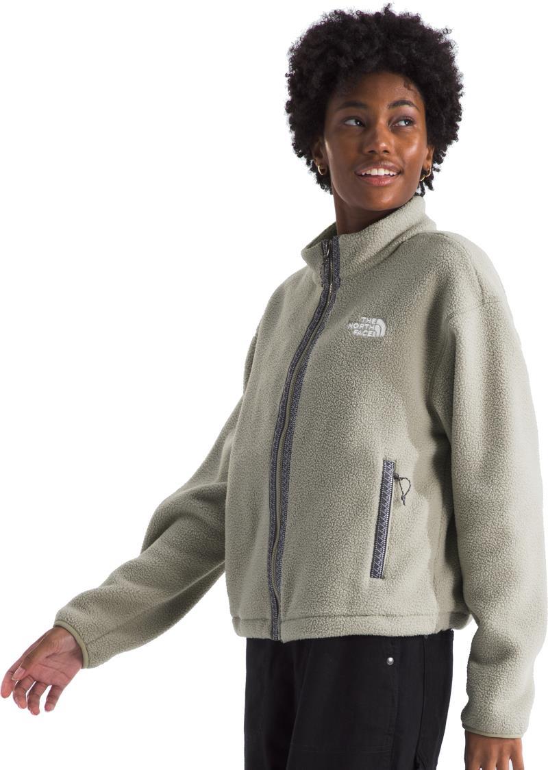 TNF Fleeski Full Zip Jacket - Womens - clay grey 1