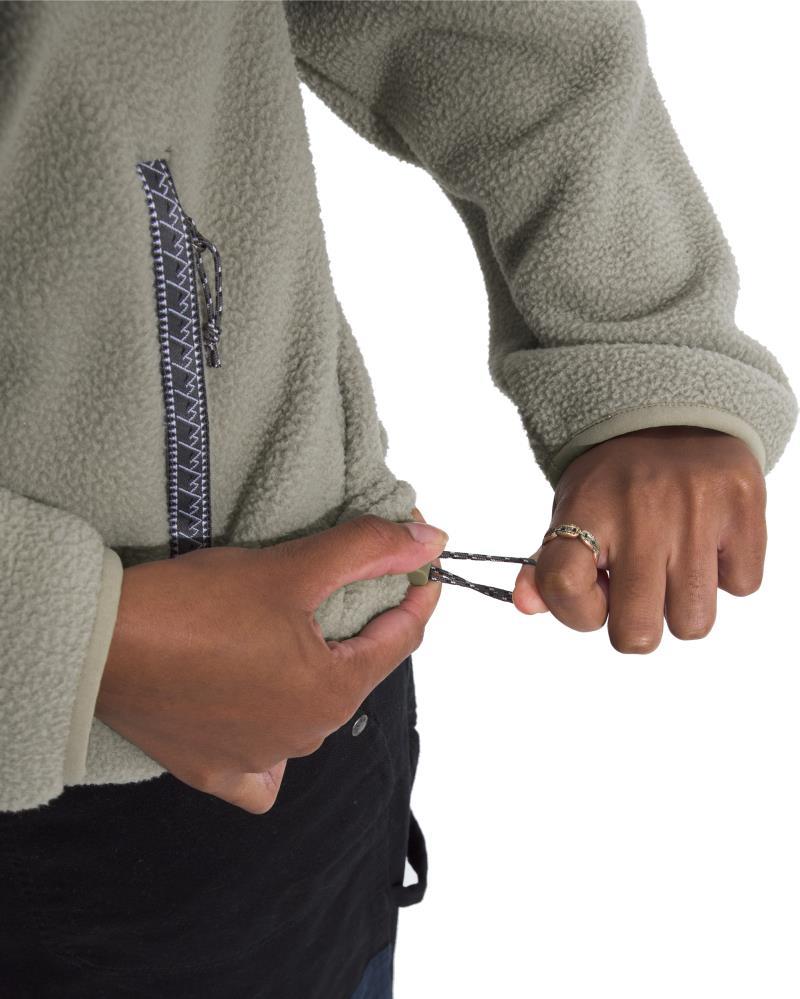 TNF Fleeski Full Zip Jacket - Womens - clay grey 1