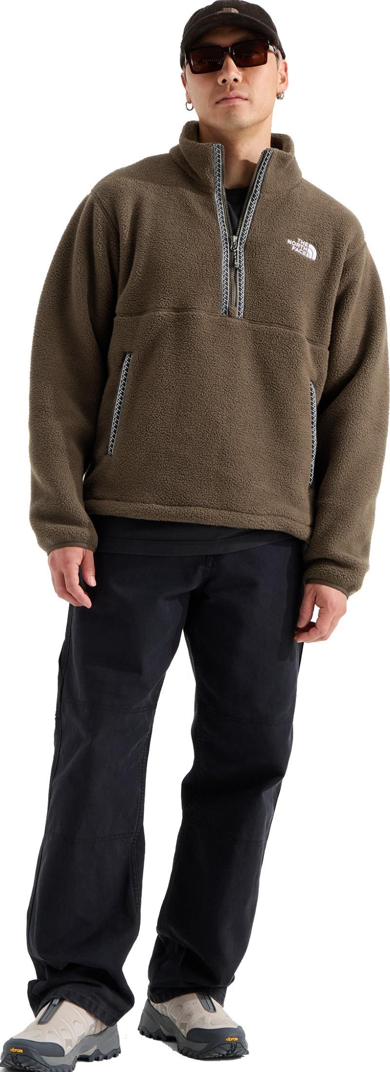 TNF Fleeski Quarter Zip Pullover - Mens - clay grey 1