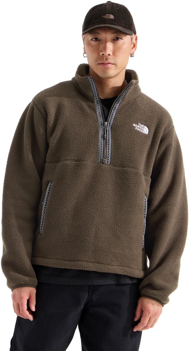 TNF Fleeski Quarter Zip Pullover - Mens - dark chestnut 1