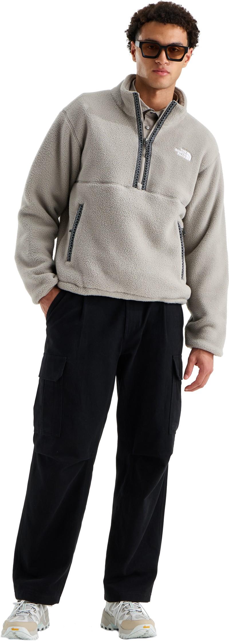 TNF Fleeski Quarter Zip Pullover - Mens - stone slab 1