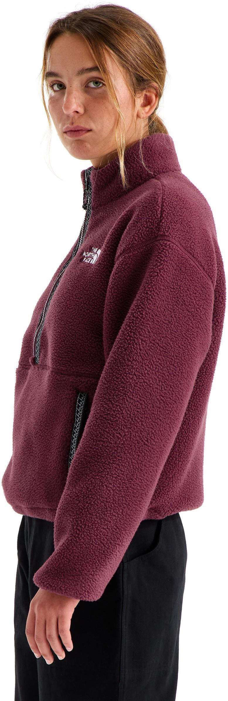 TNF Fleeski Quarter Zip Pullover - Womens - burgundy crush 1
