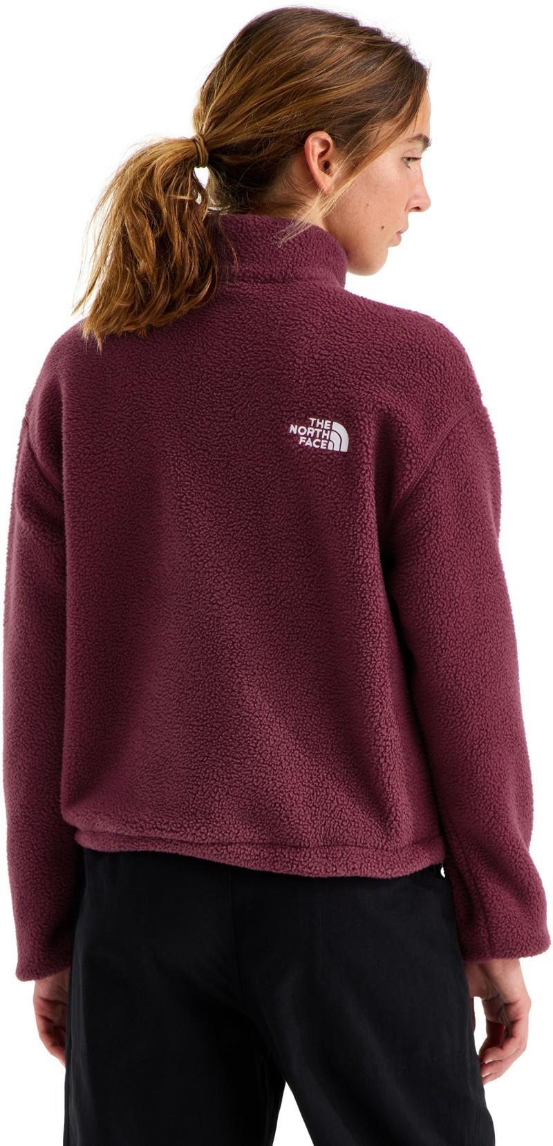 TNF Fleeski Quarter Zip Pullover - Womens - burgundy crush 1