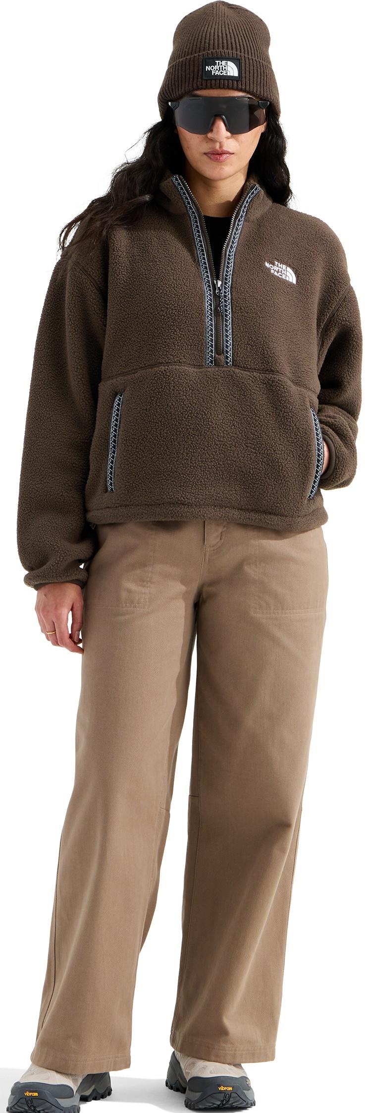 TNF Fleeski Quarter Zip Pullover - Womens - dark chestnut 1