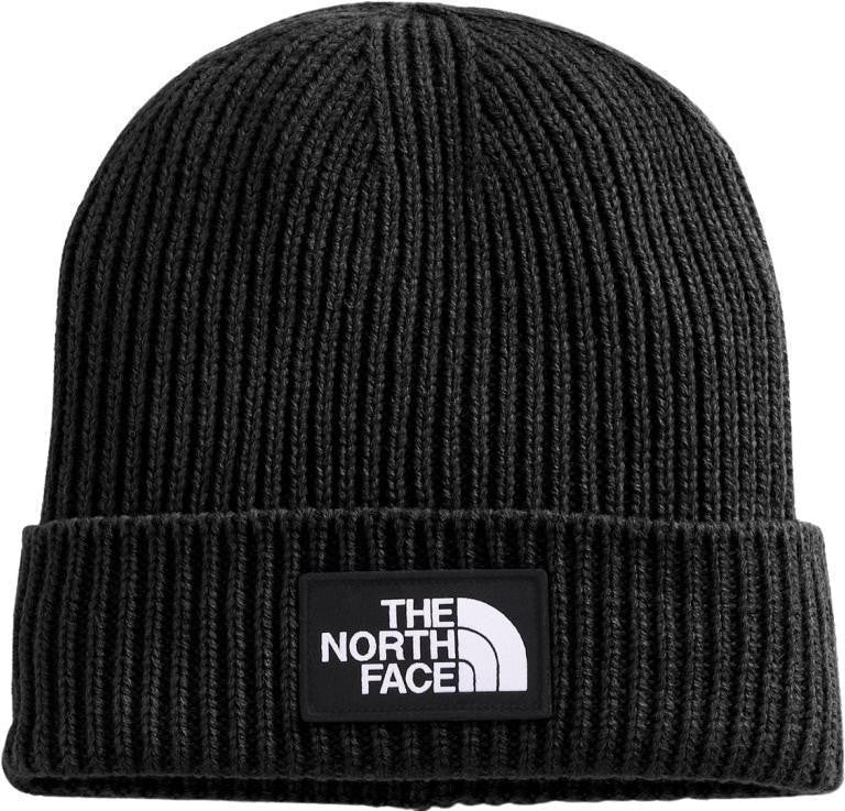 TNF Logo Box Cuffed Beanie, Short - tnf black 1