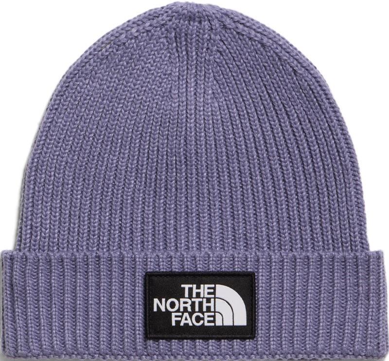 TNF Logo Box Cuffed Beanie - Kids - grounded plum 1
