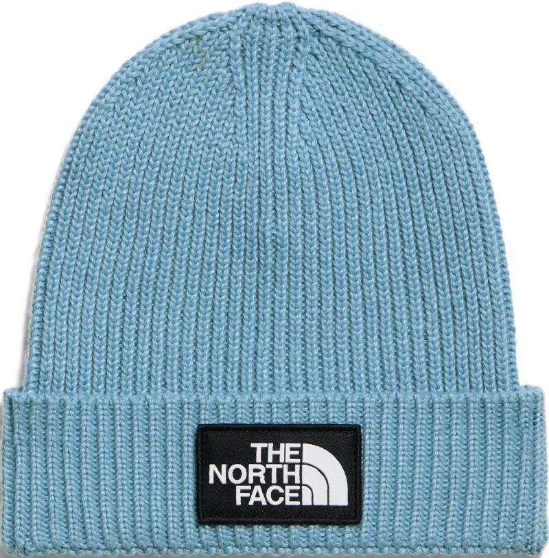 TNF Logo Box Cuffed Beanie - Kids - pale teal 1