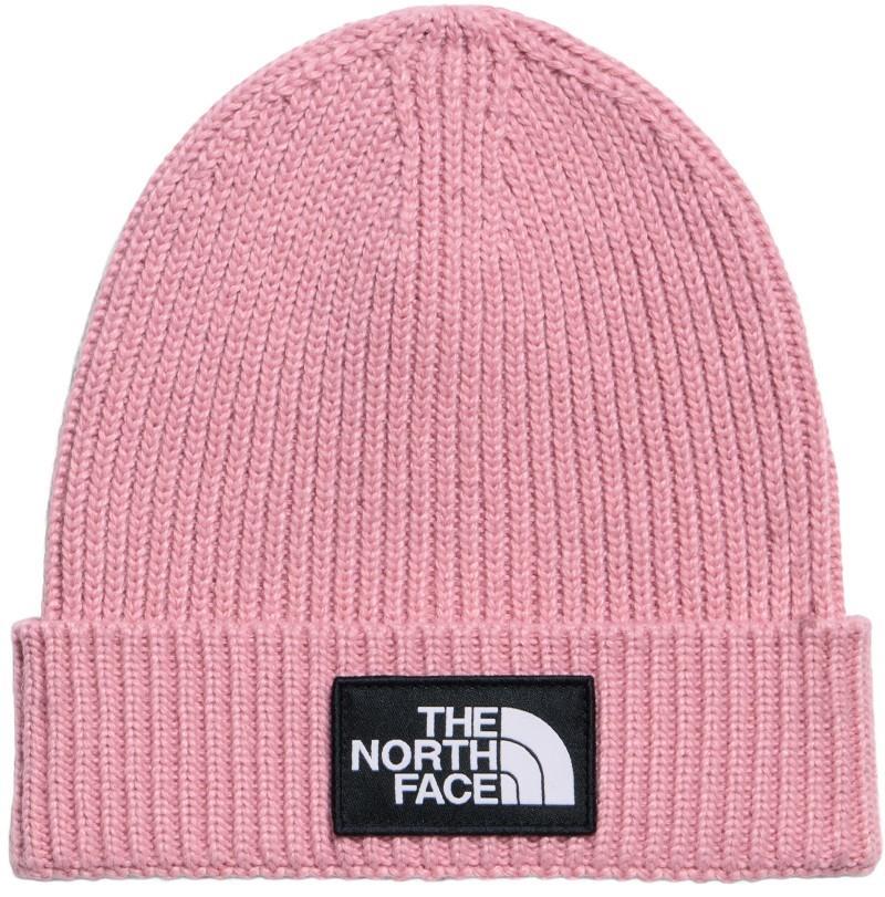TNF Logo Box Cuffed Beanie - Kids - primrose 1