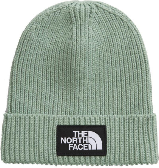 TNF Logo Box Cuffed Beanie - Kids - slate moss 1