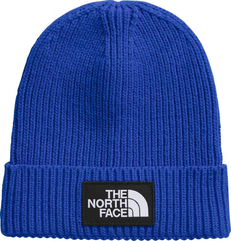 TNF Logo Box Cuffed Beanie - Kids - tnf blue 1