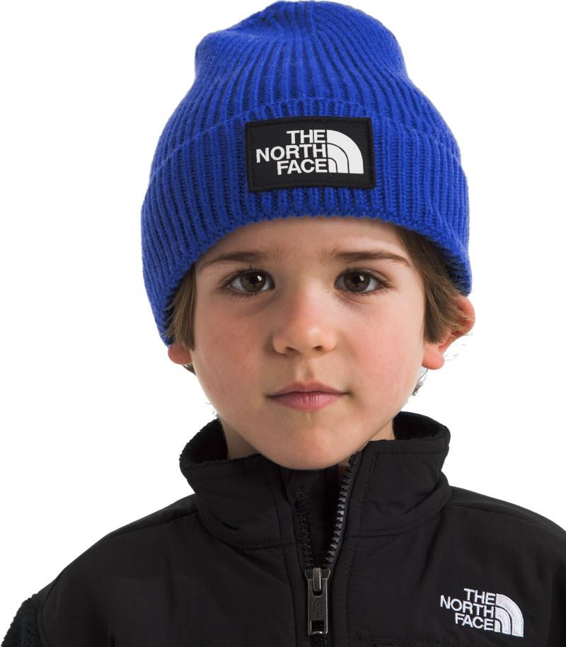 TNF Logo Box Cuffed Beanie - Kids - tnf blue 1