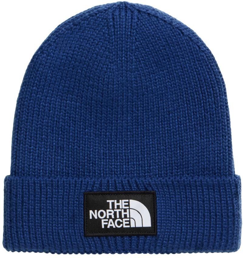 TNF Logo Box Cuffed Beanie - bold blue 1