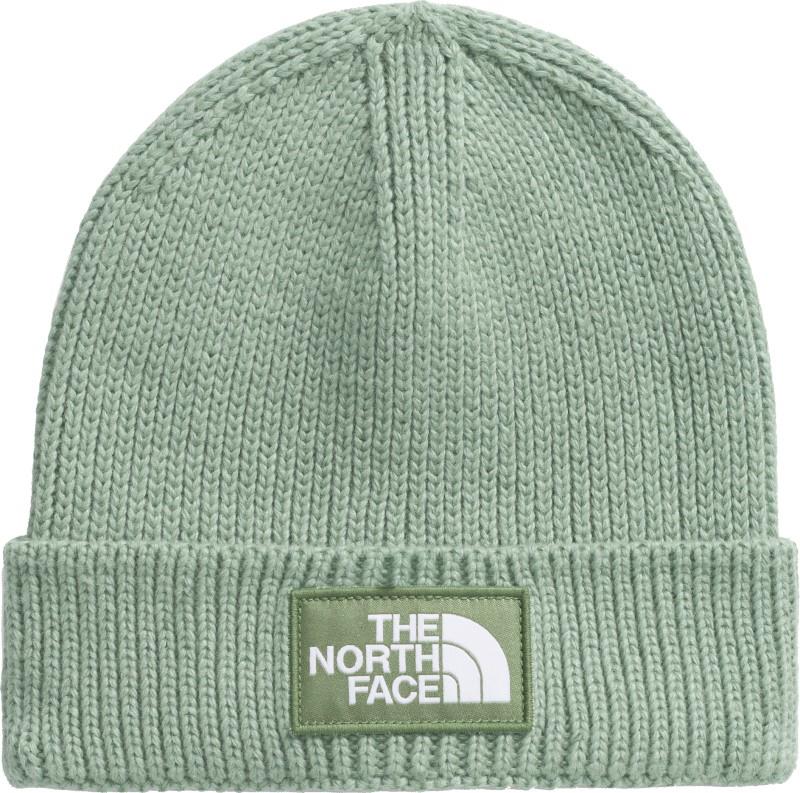 TNF Logo Box Cuffed Beanie - slate moss / bark mist 1