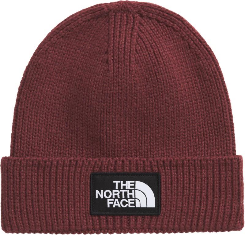 TNF Logo Box Cuffed Beanie - sumac 1
