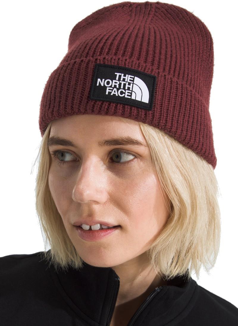 TNF Logo Box Cuffed Beanie - sumac 1