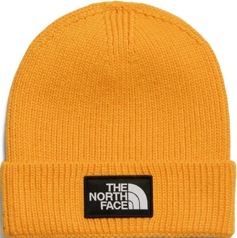 TNF Logo Box Cuffed Beanie - summit gold 1