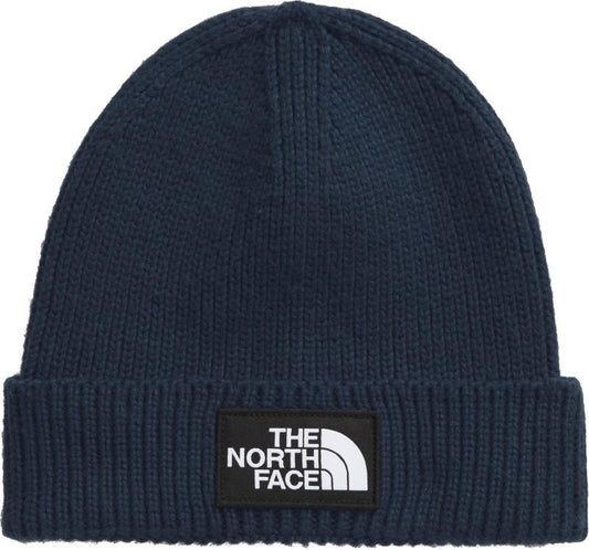 TNF Logo Box Cuffed Beanie - summit navy 1