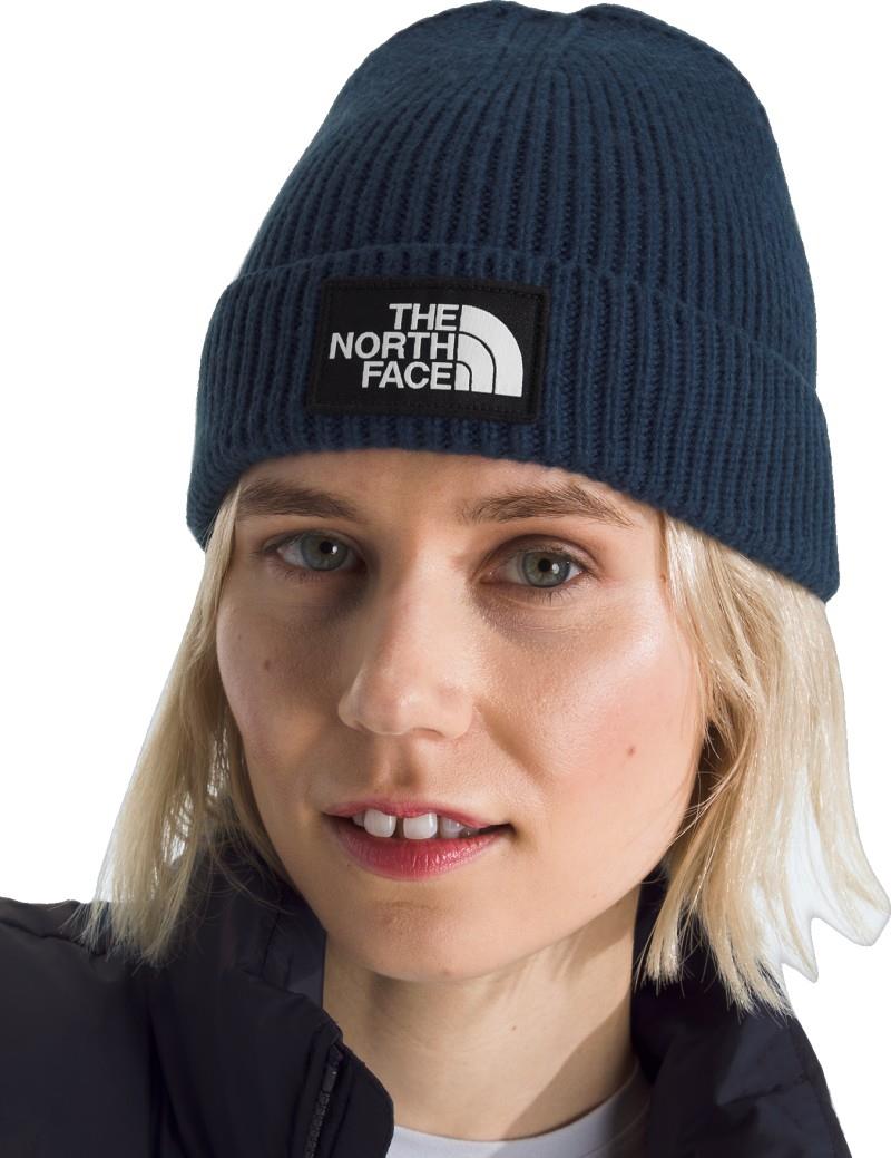 TNF Logo Box Cuffed Beanie - summit navy 1