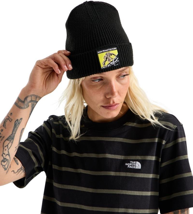 TNF Logo Box Cuffed Beanie - tnf black / expedition proven patch 1
