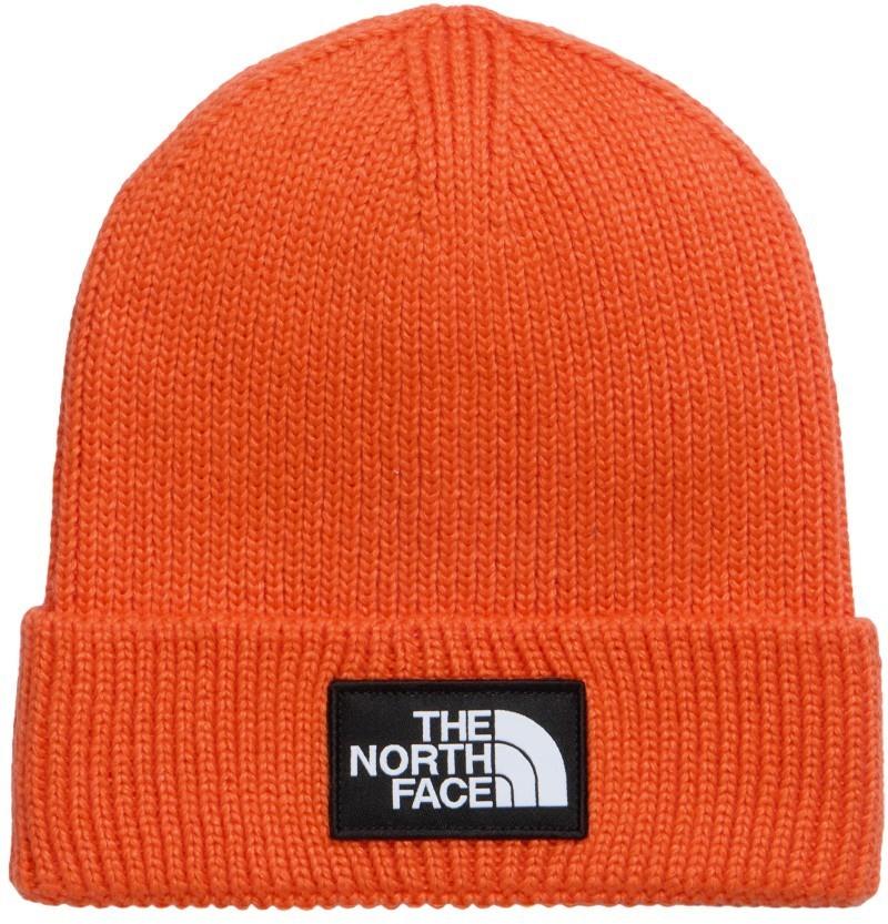 TNF Logo Box Cuffed Beanie - tnf orange 1
