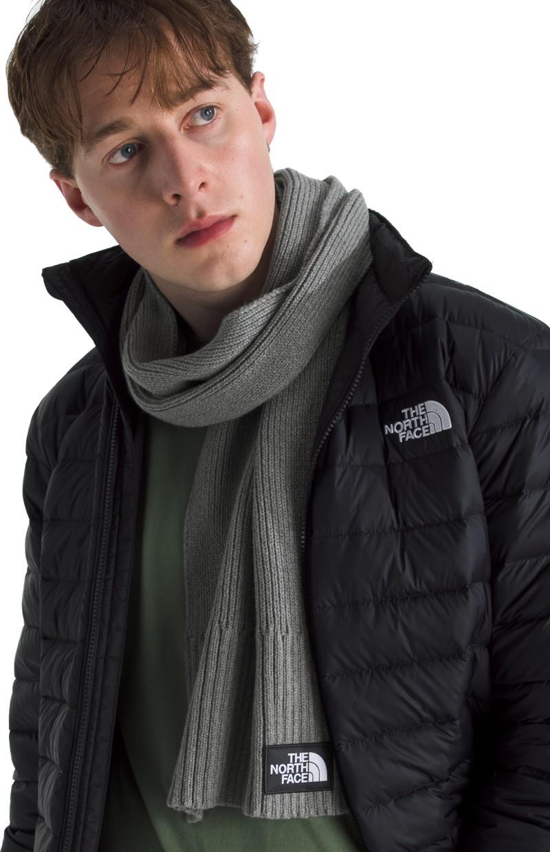 TNF Logo Box Scarf - tnf medium grey heather 1