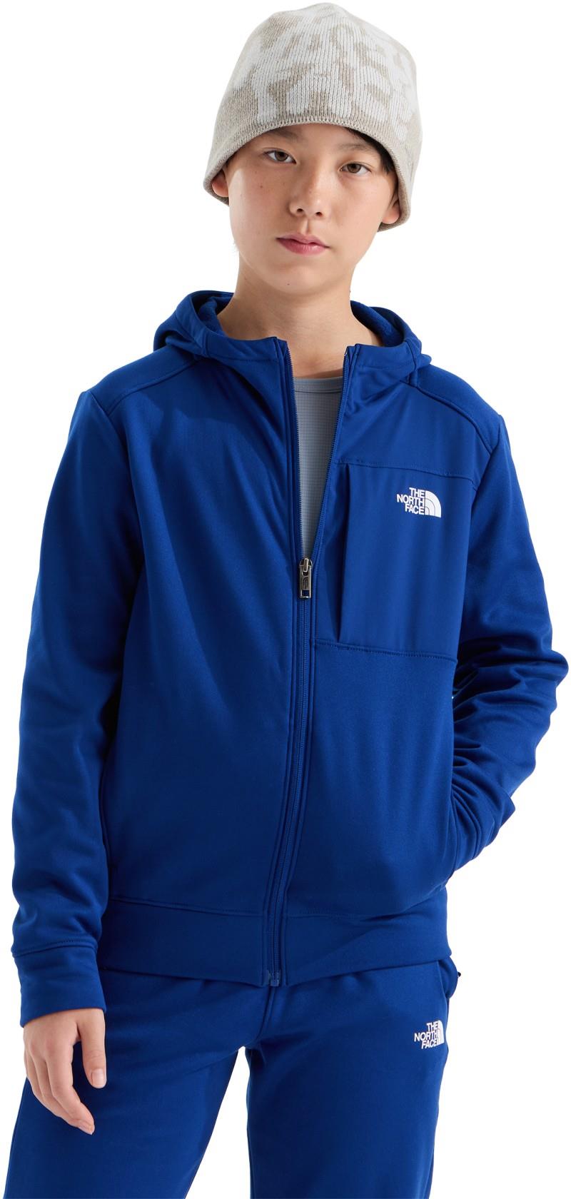 TNF Performance Fleece Full Zip Hooded Jacket - Teen - bold blue 1