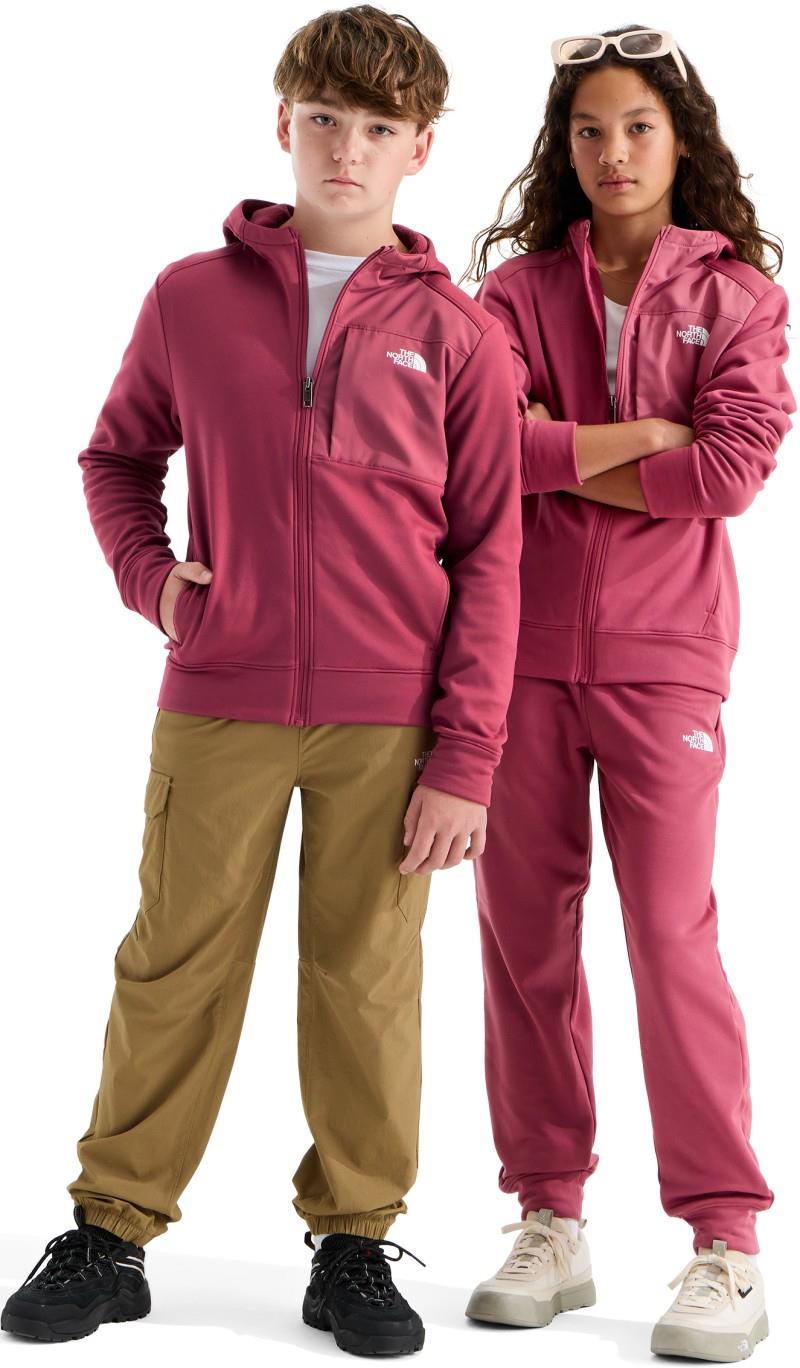 TNF Performance Fleece Full Zip Hooded Jacket - Teen - fermented clay 1